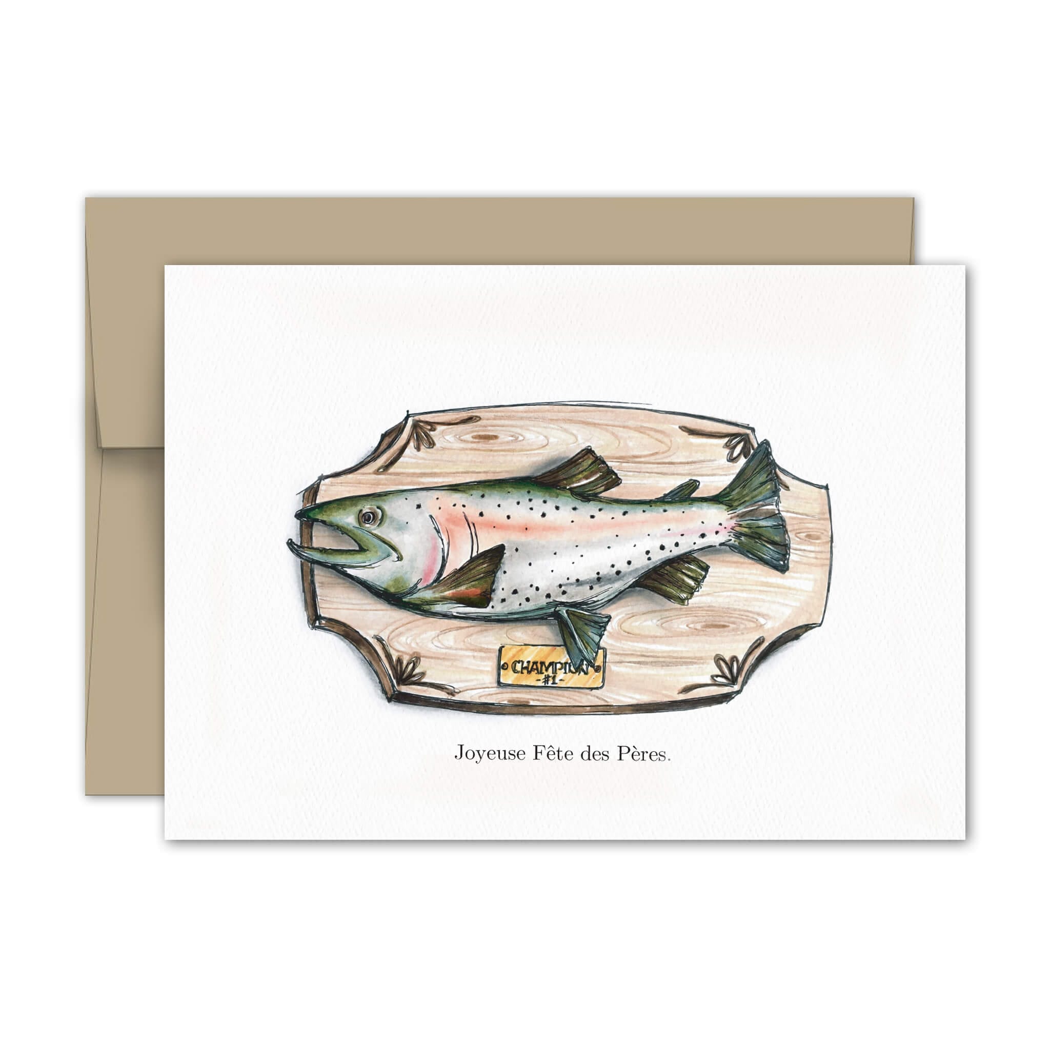 Greeting card - Father's Day - Fisherman