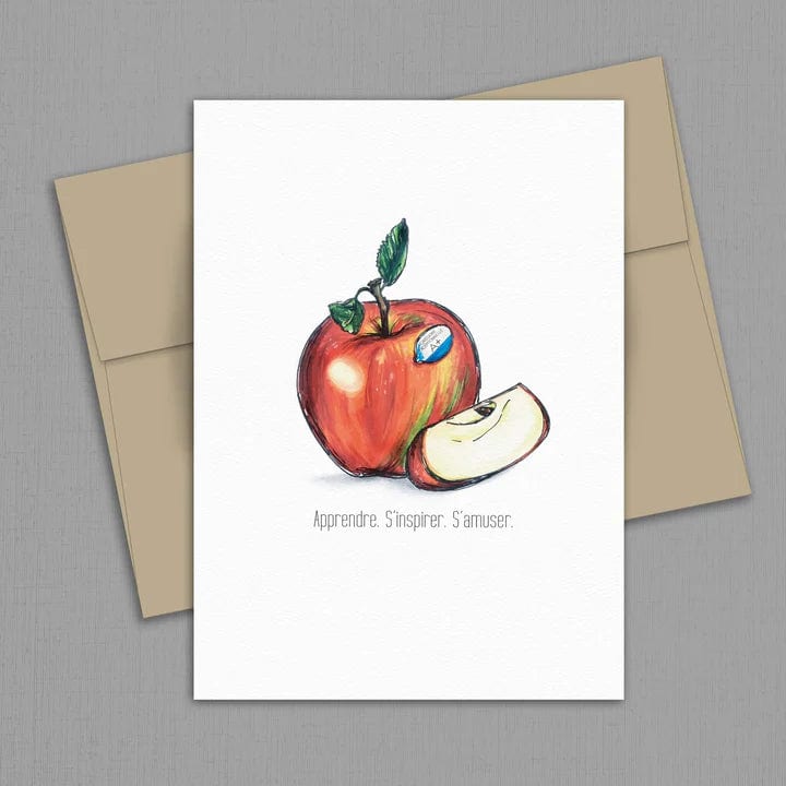 Greeting card - Thank you Profs - Apple