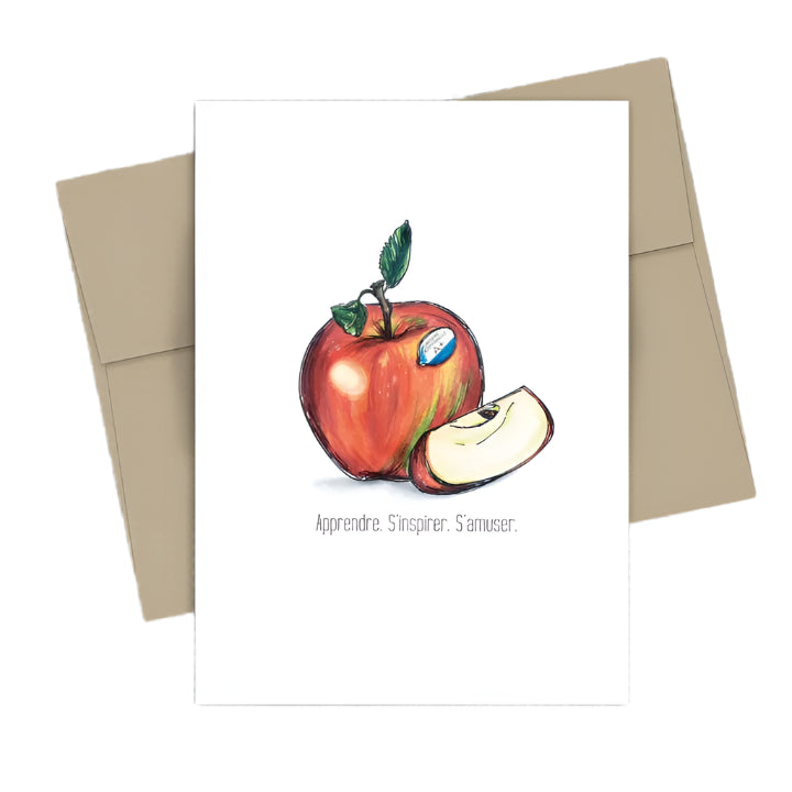 Greeting card - Thank you Profs - Apple