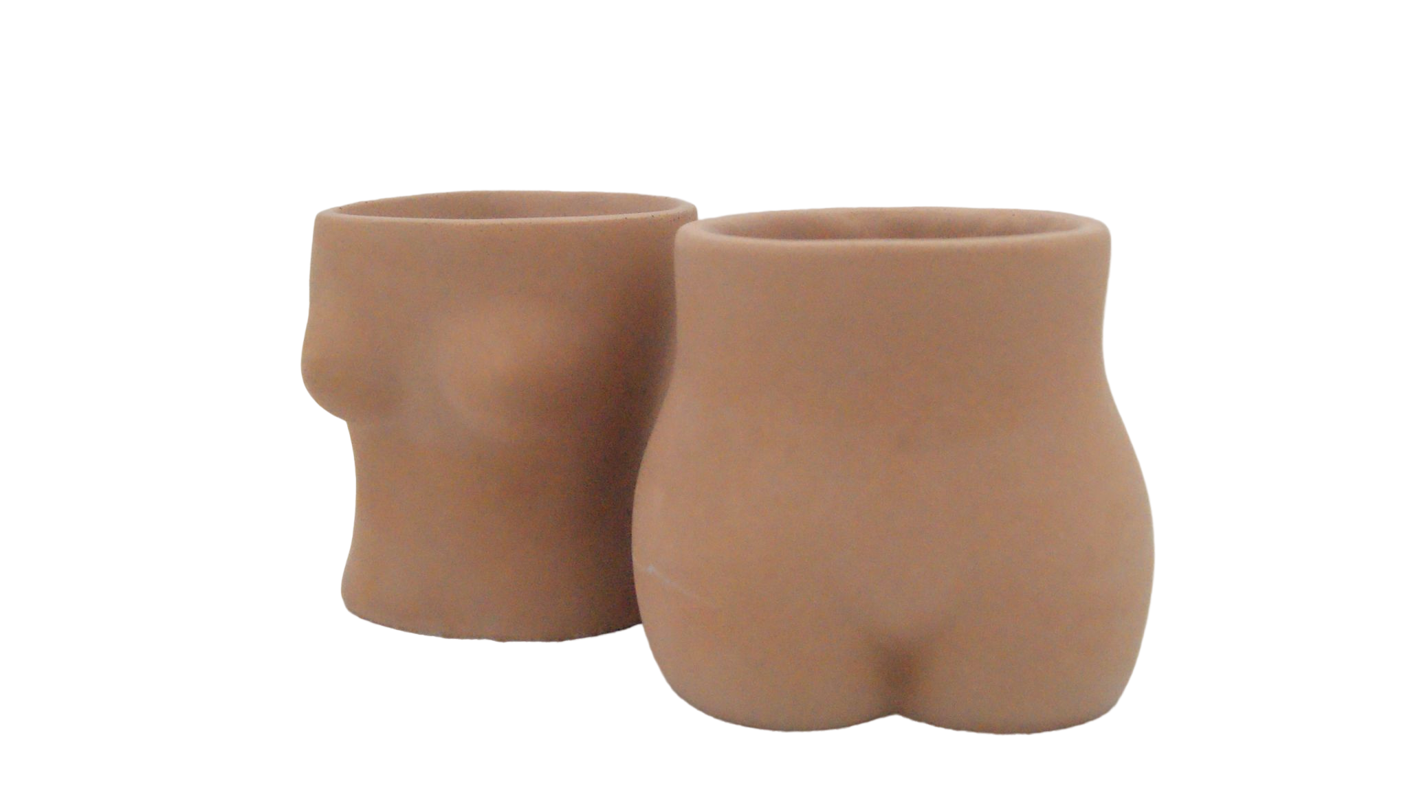 Pot en béton - Duo corps femme  | Choisissez votre couleur