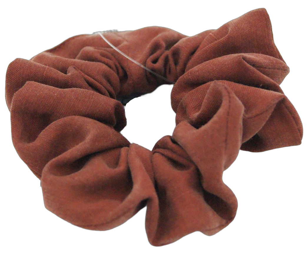 Cupro linen scrunchie - Burgundy