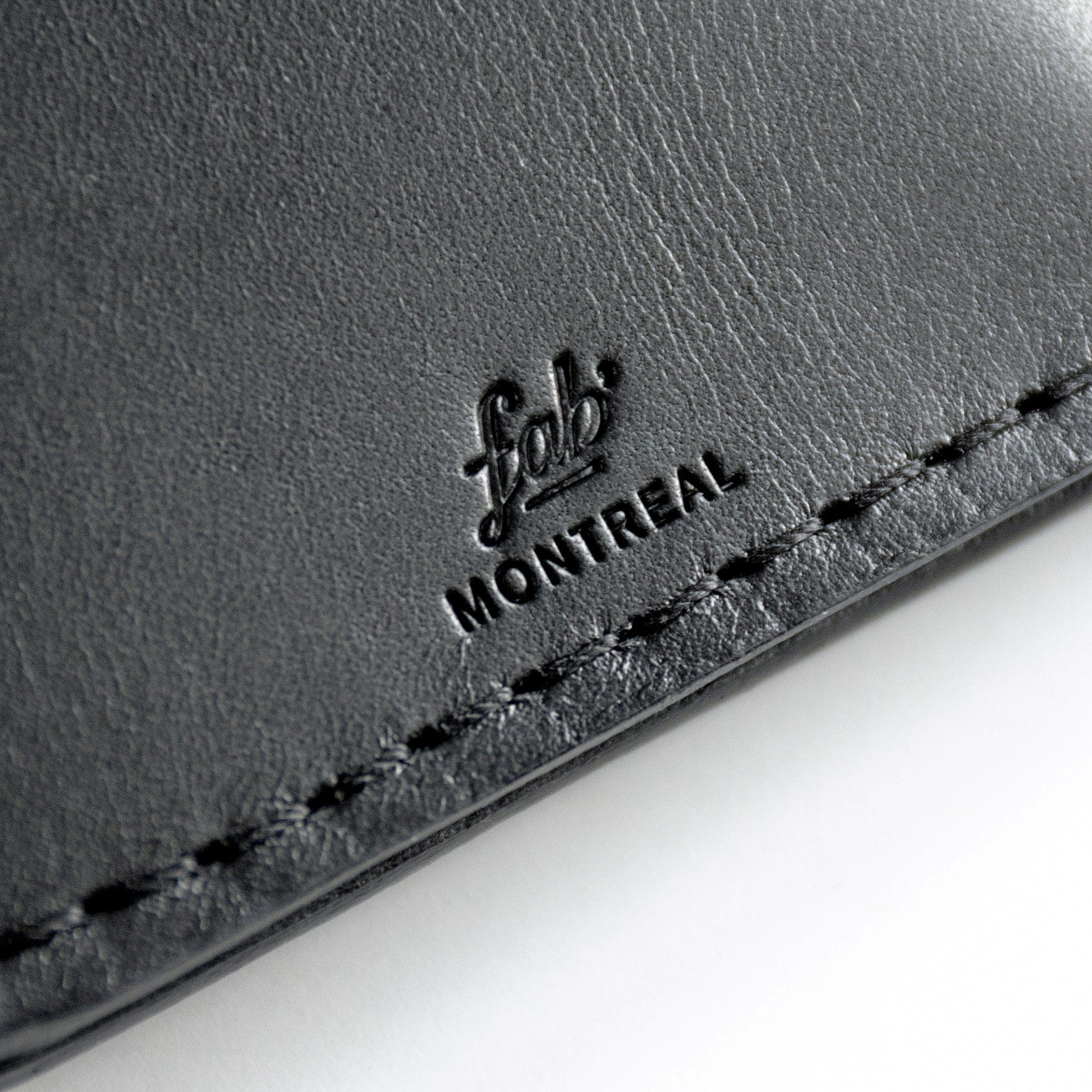 Black Leather Horizontal Wallet