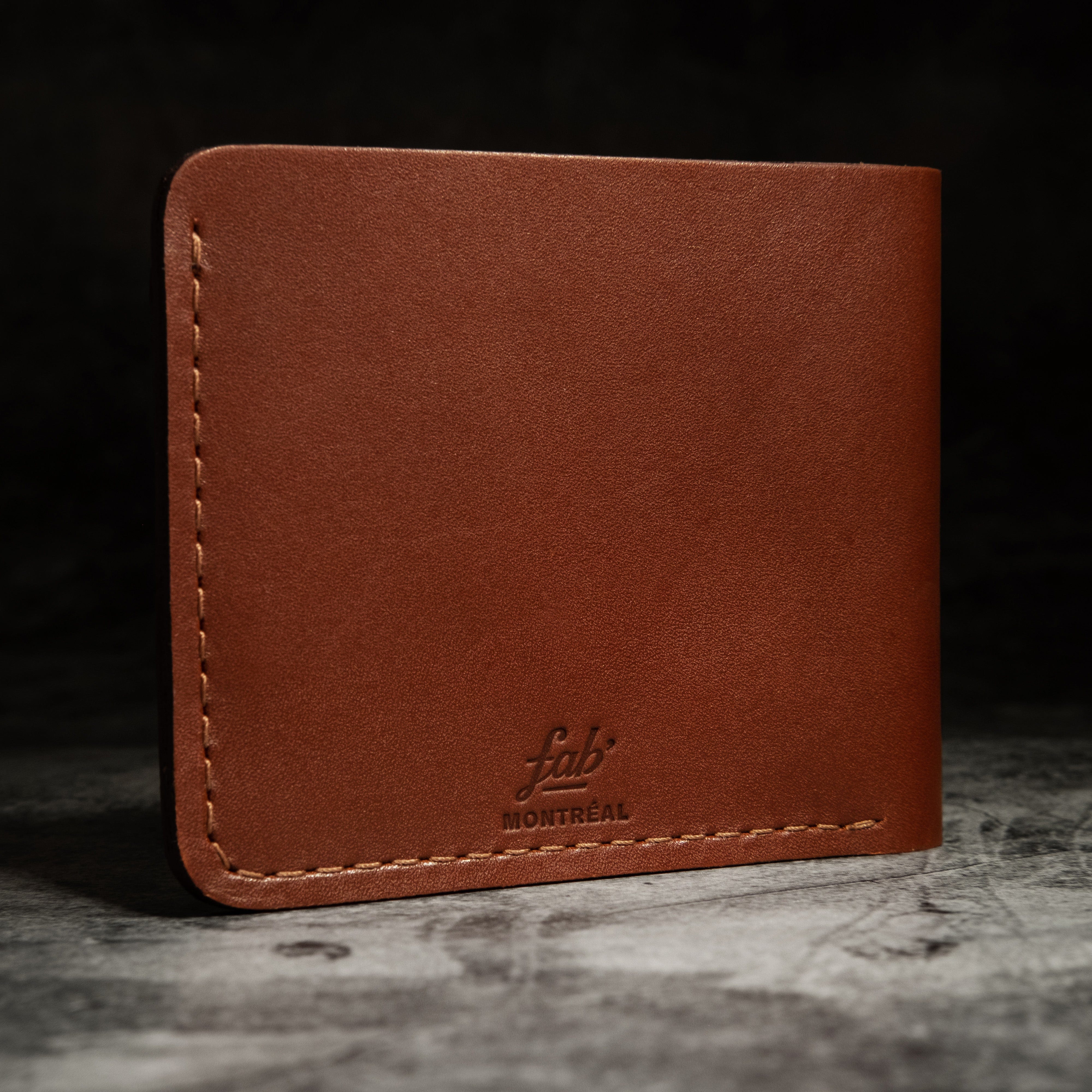 Brown Leather Horizontal Wallet