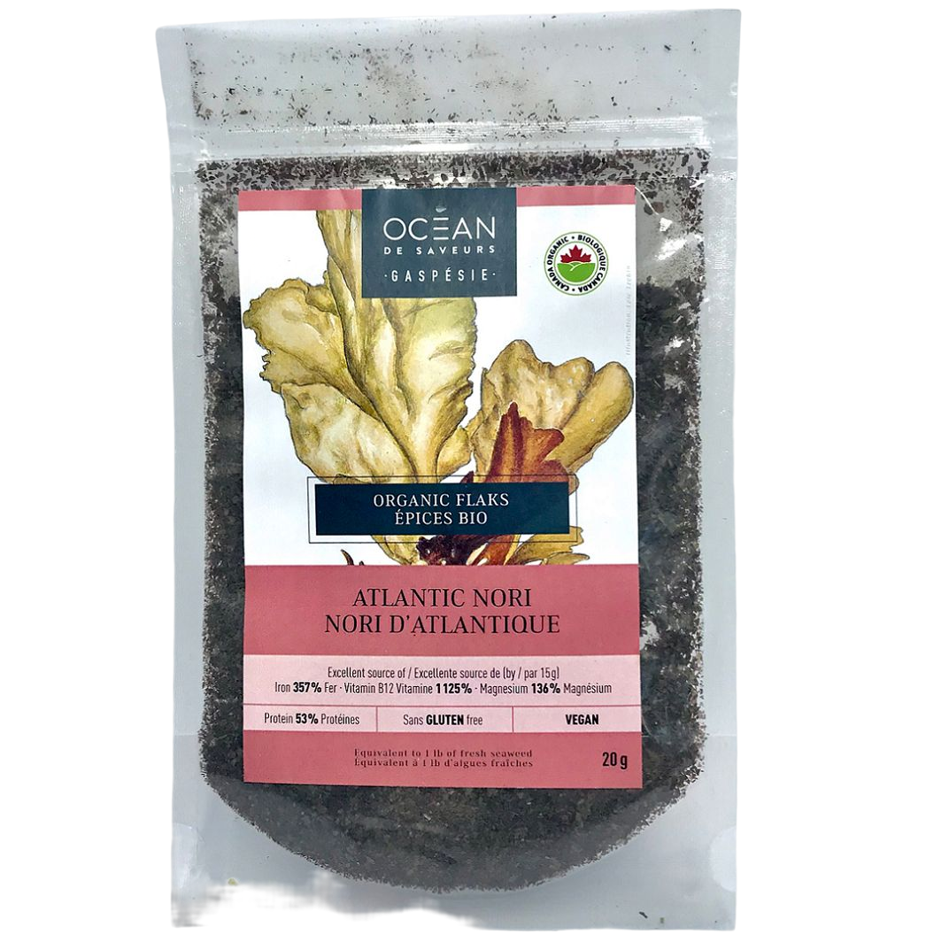 Dried seaweed flakes - Organic Atlantic nori