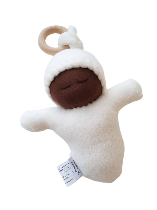 Baby Cocoon with teething ring - Choco