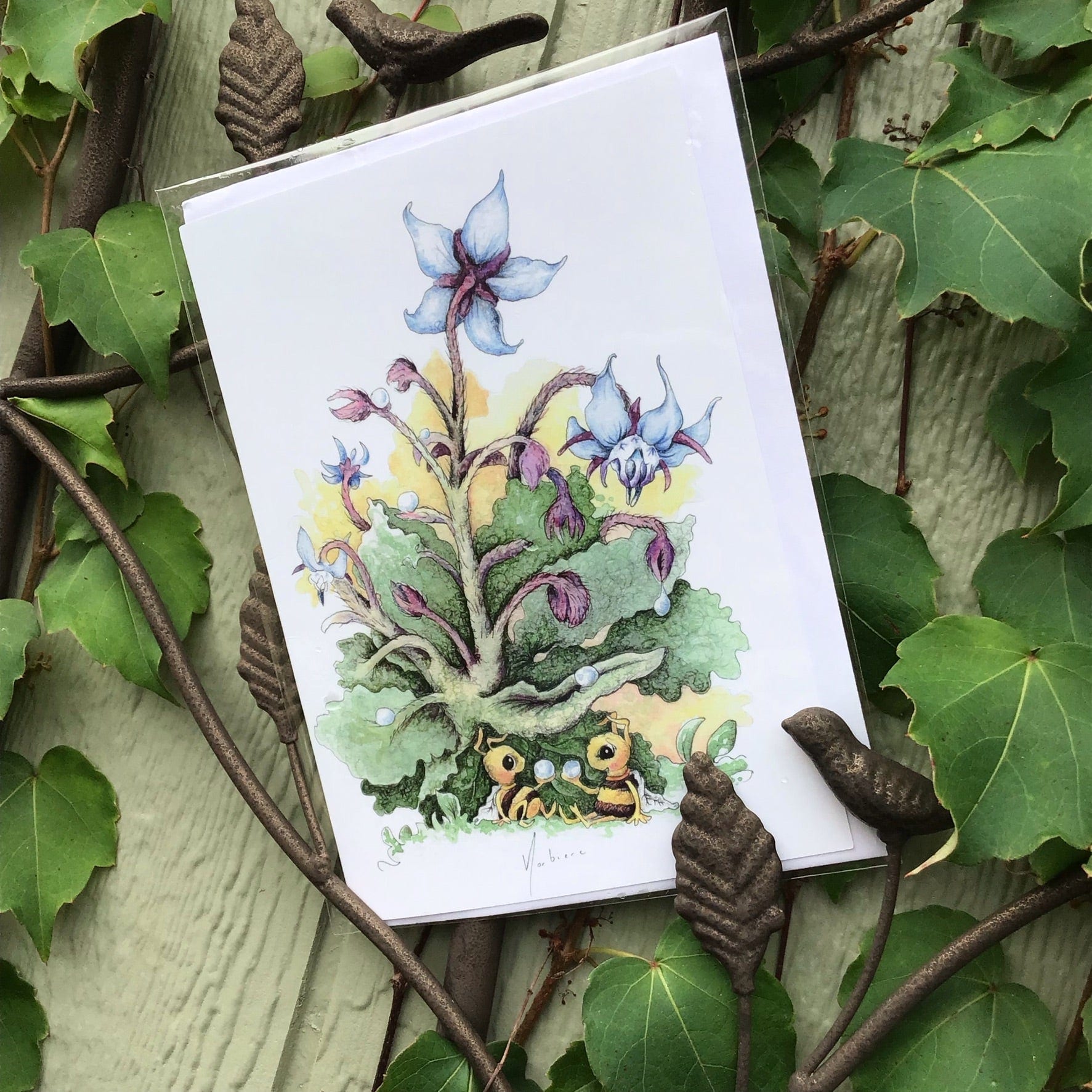 Greeting card - Dew break