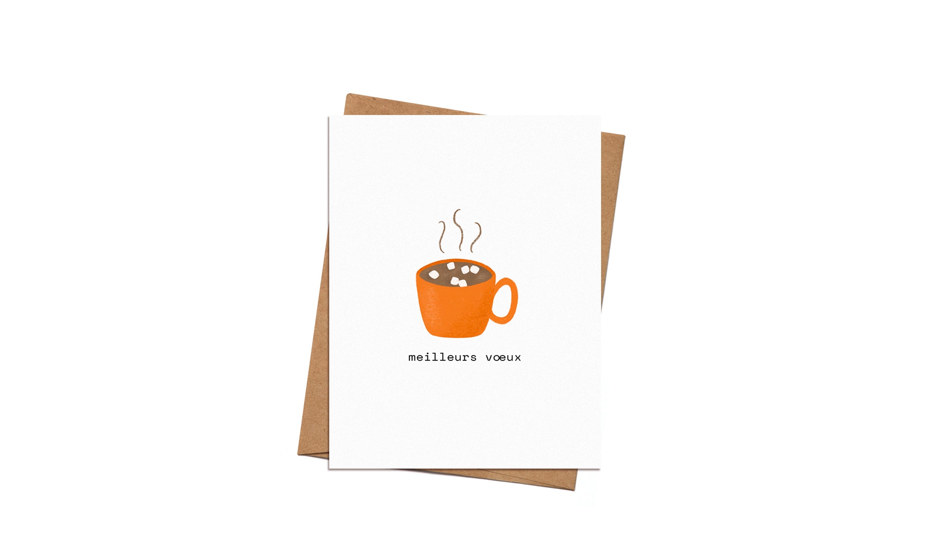 Carte de souhaits - Chocolat Chaud