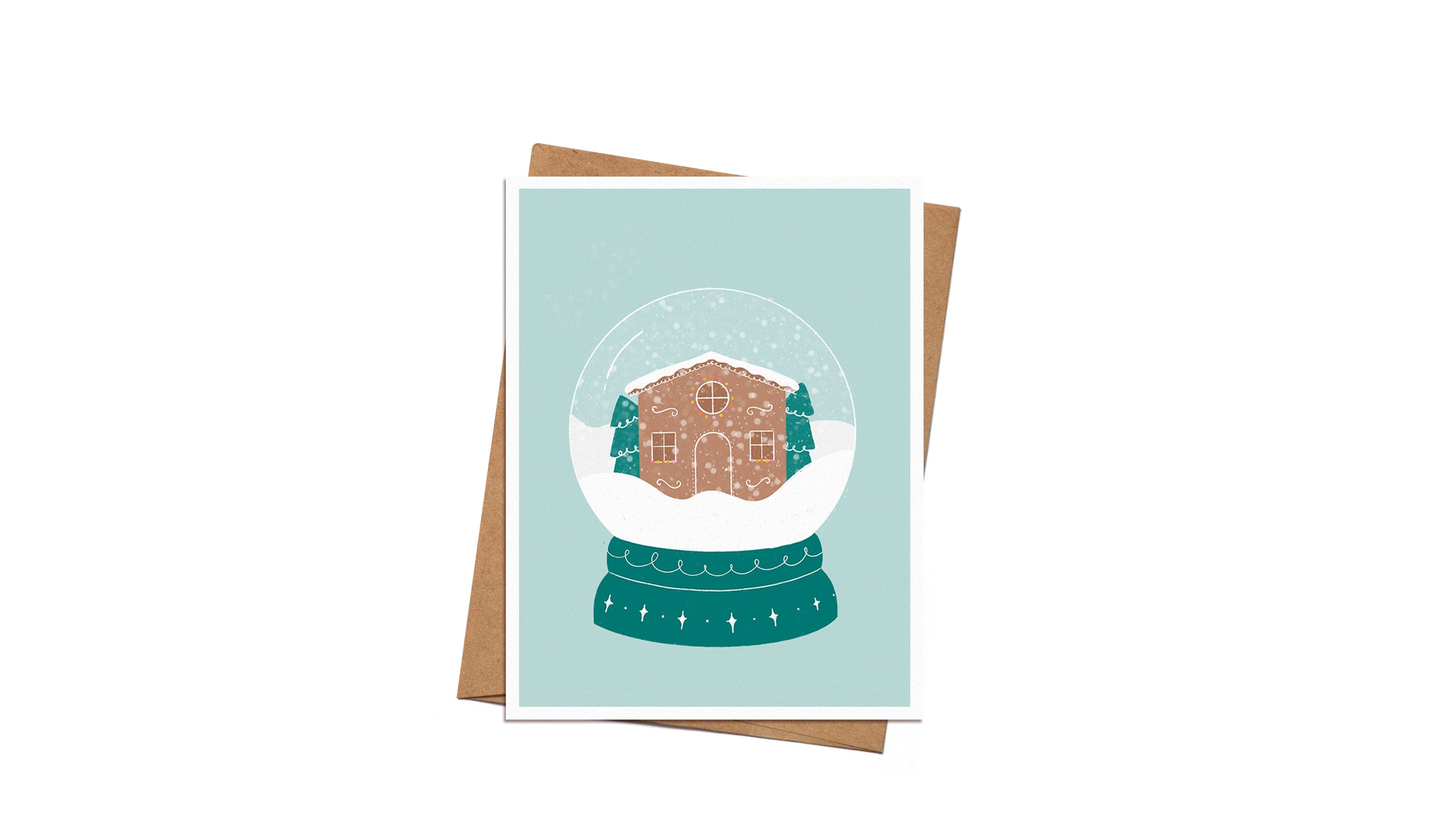 Greeting card - Snow globe