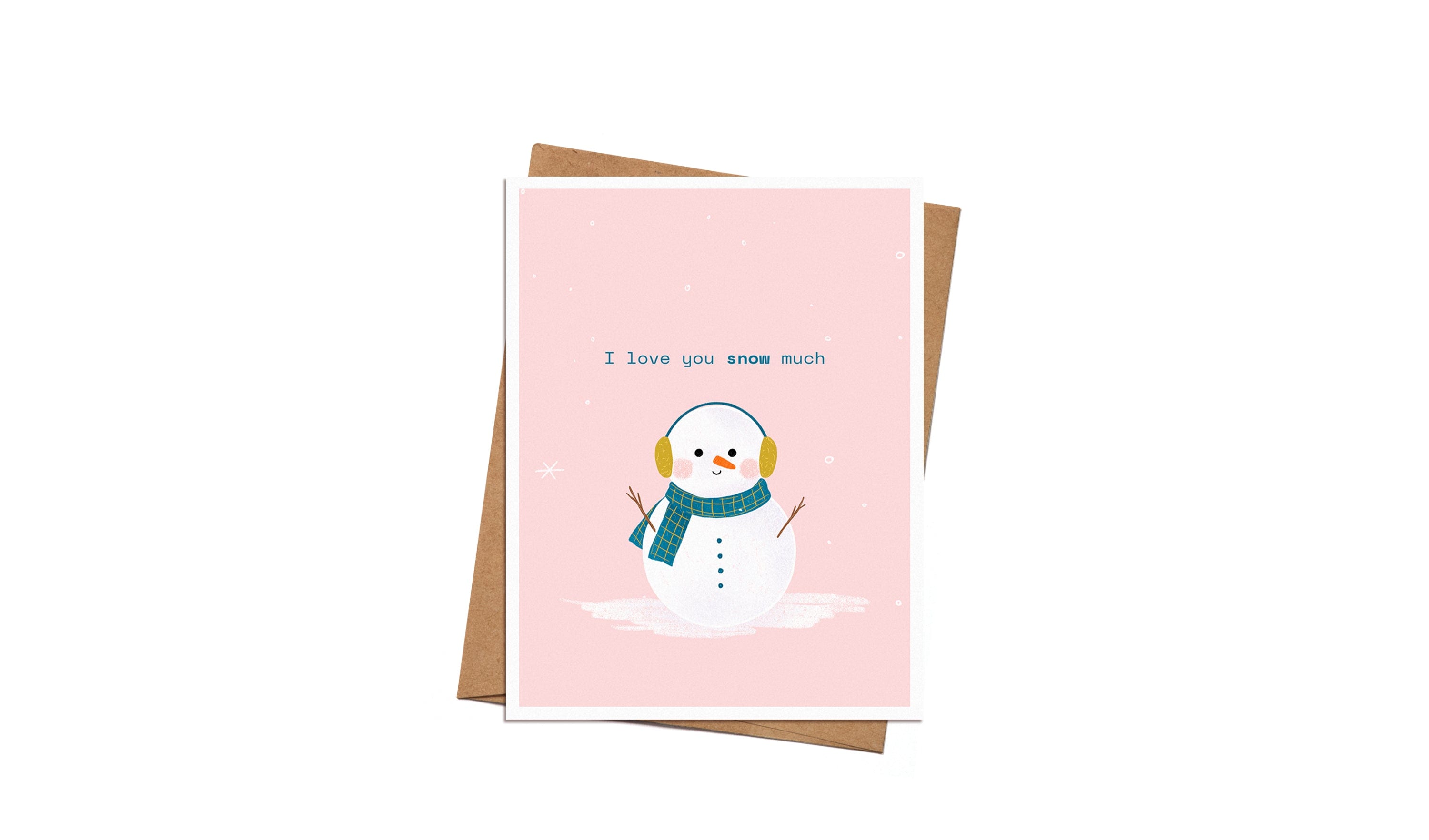Greeting card - Love you snow much