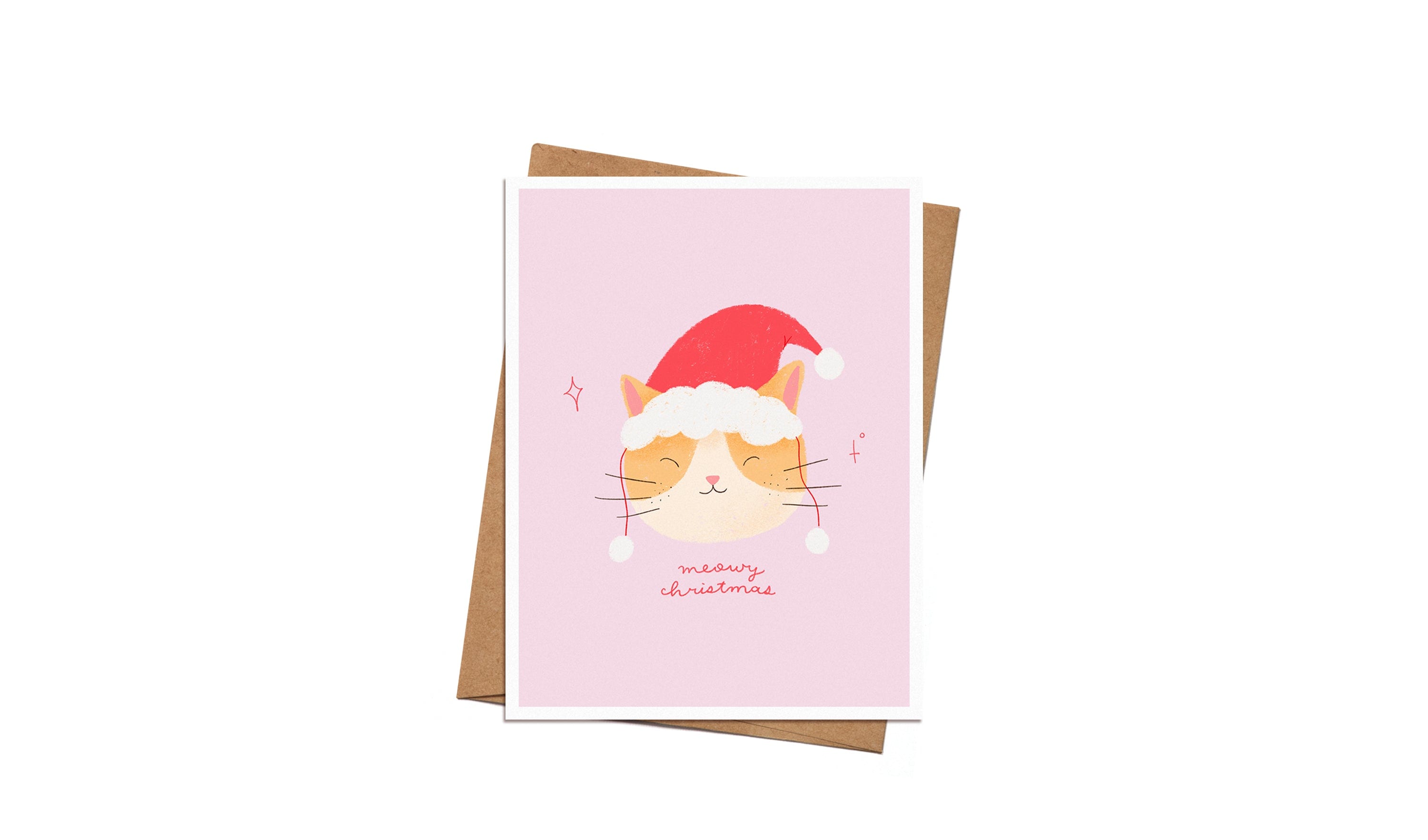 Greeting Card - Meowy Christmas