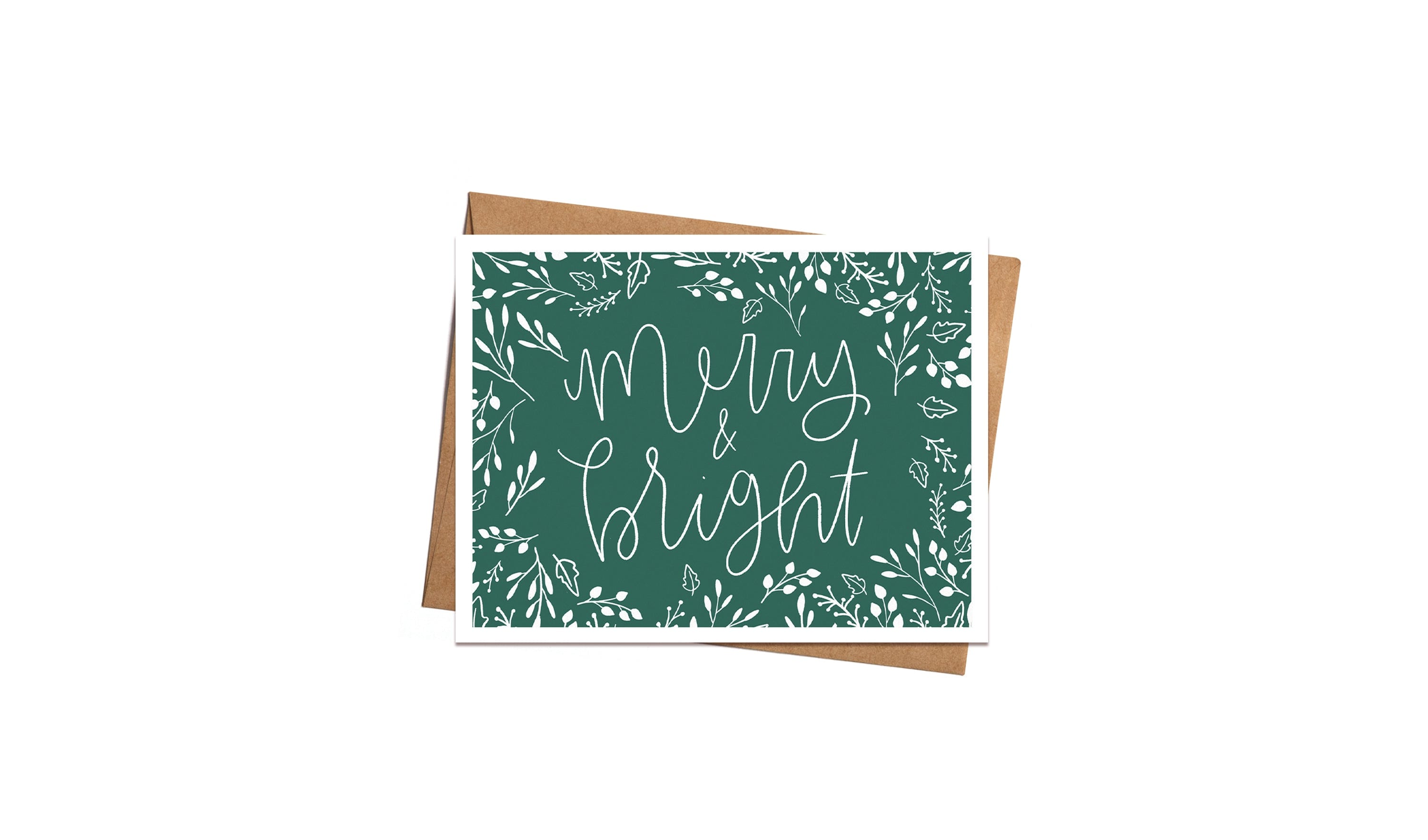 Greeting card - Merry and bright