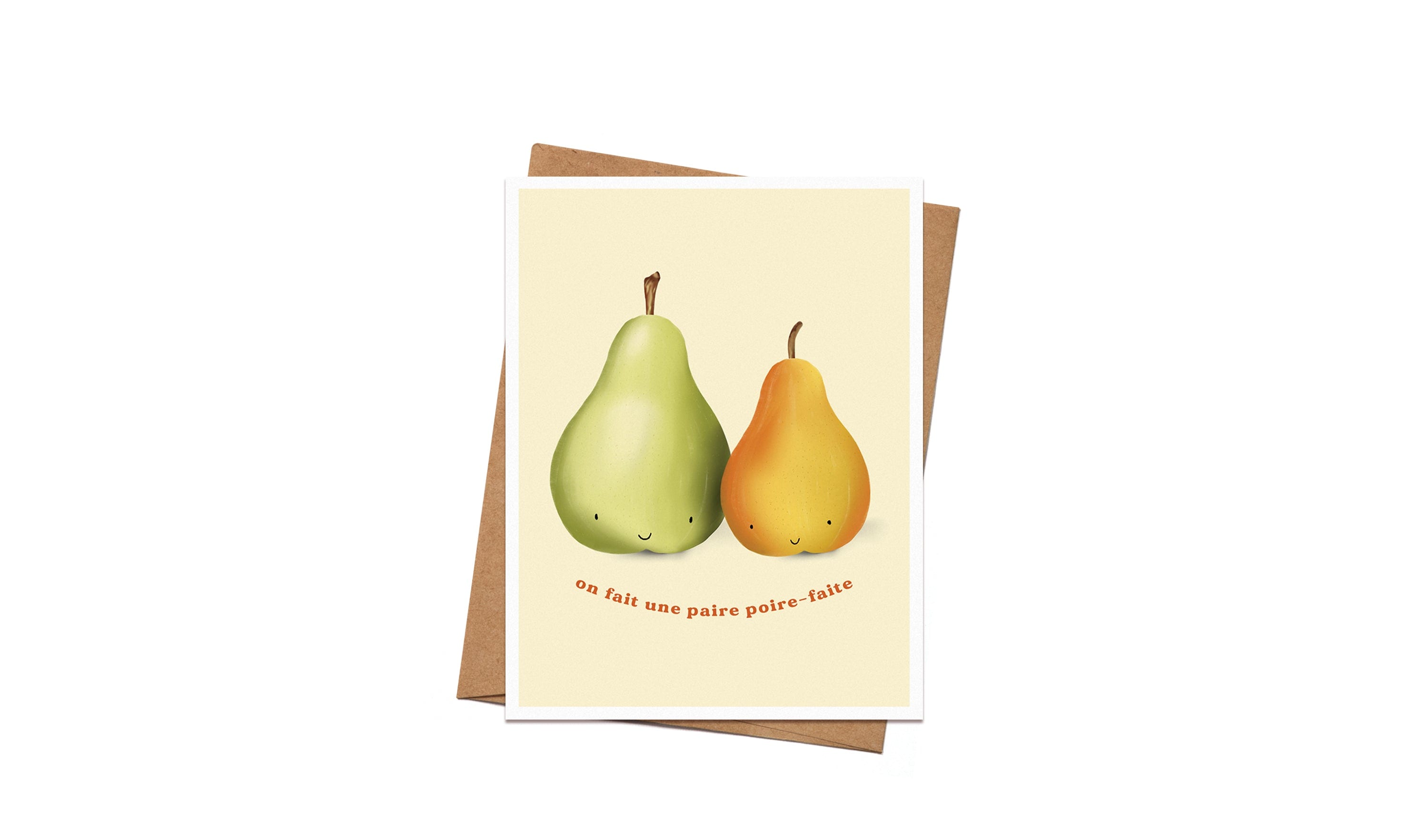 Greeting Card - Pear-made Pair