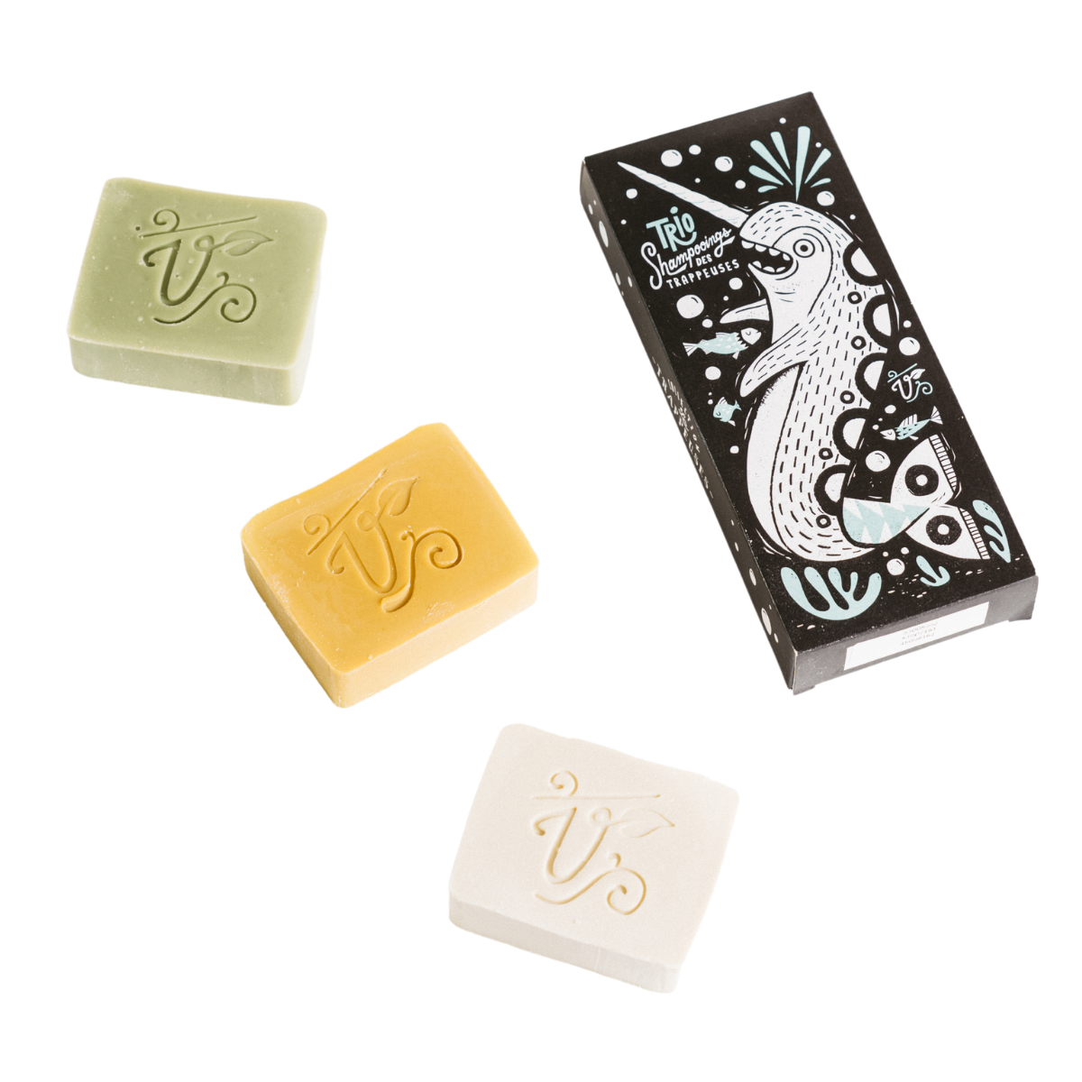 Trio of shampoo bars - Les Trappeuses collection (VEGAN)
