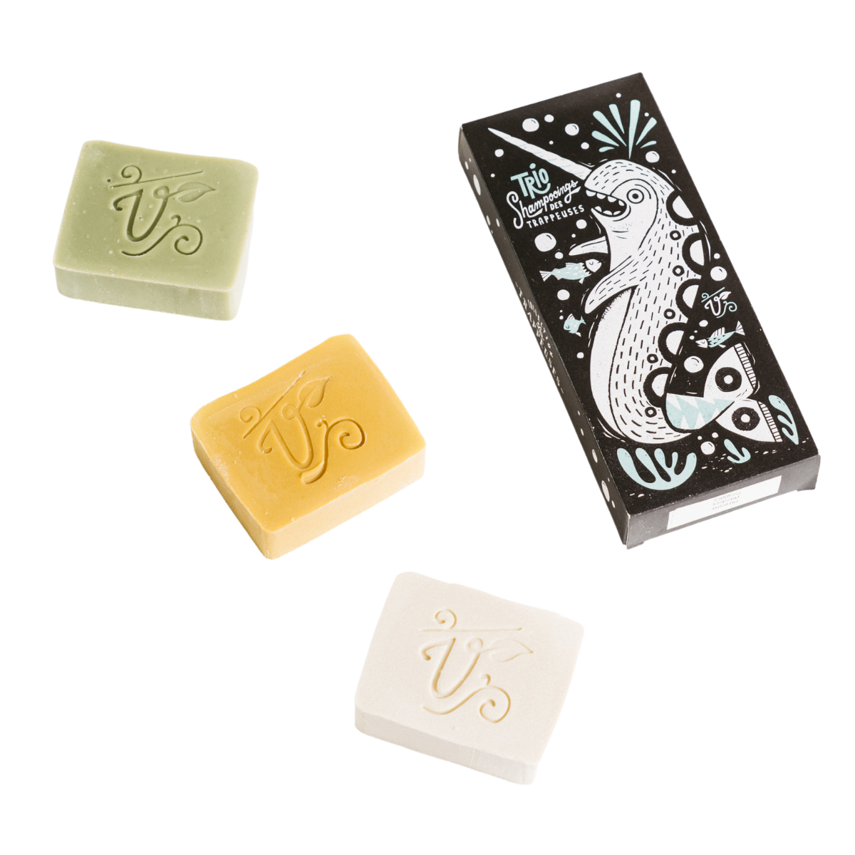 Trio de barres shampoings - Collection Les Trappeuses (VEGAN)