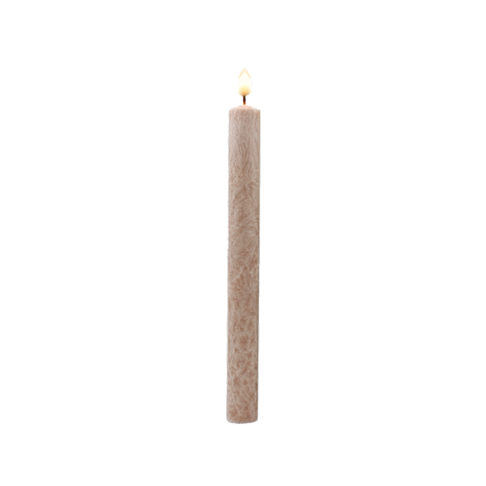 Cylindrical vegetable wax candle
