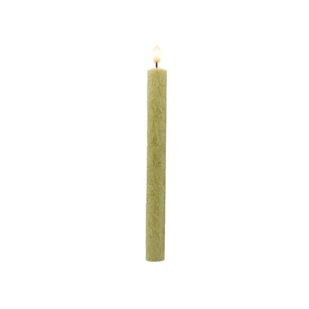 Cylindrical vegetable wax candle