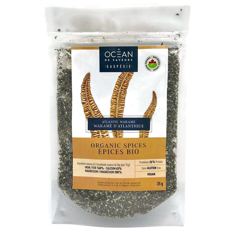 Dried seaweed flakes - Organic Atlantic Wakamé