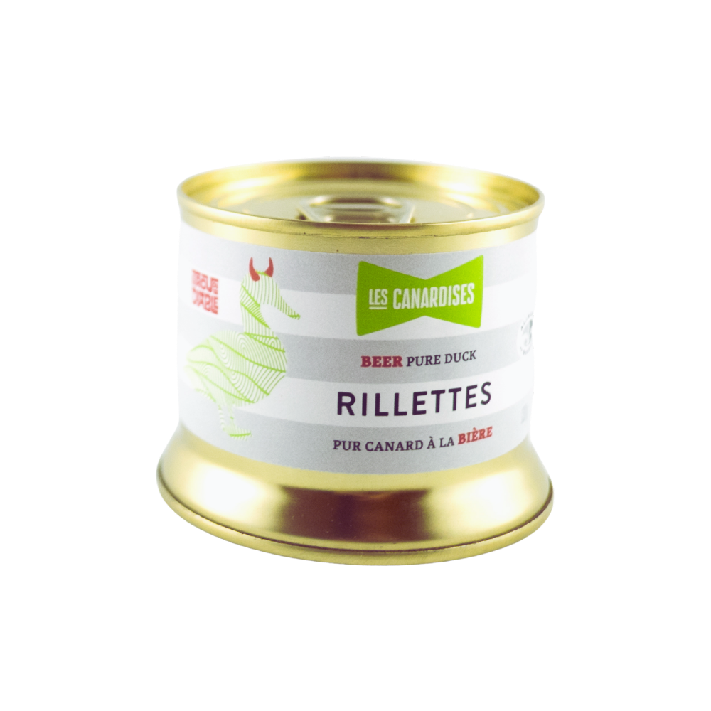 Pure duck rillettes with beer