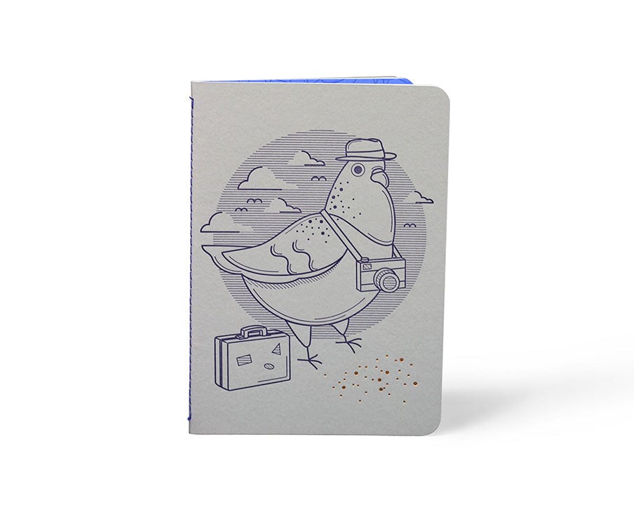 Trio de carnets de notes - Pigeon par Pigeon Atelier Letterpress vendu par SignéLocal.com