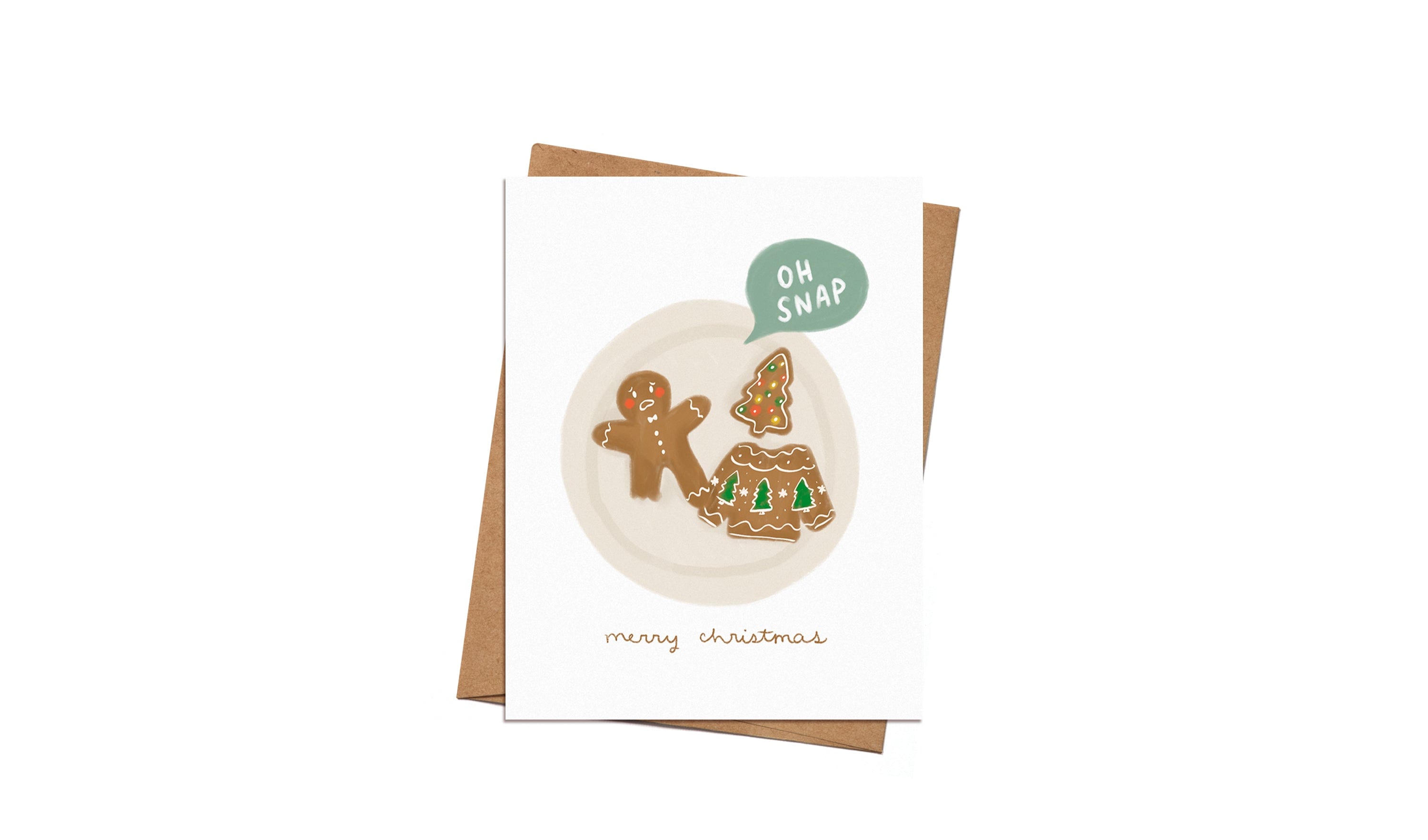 Carte de Noël - Assiette de Biscuits