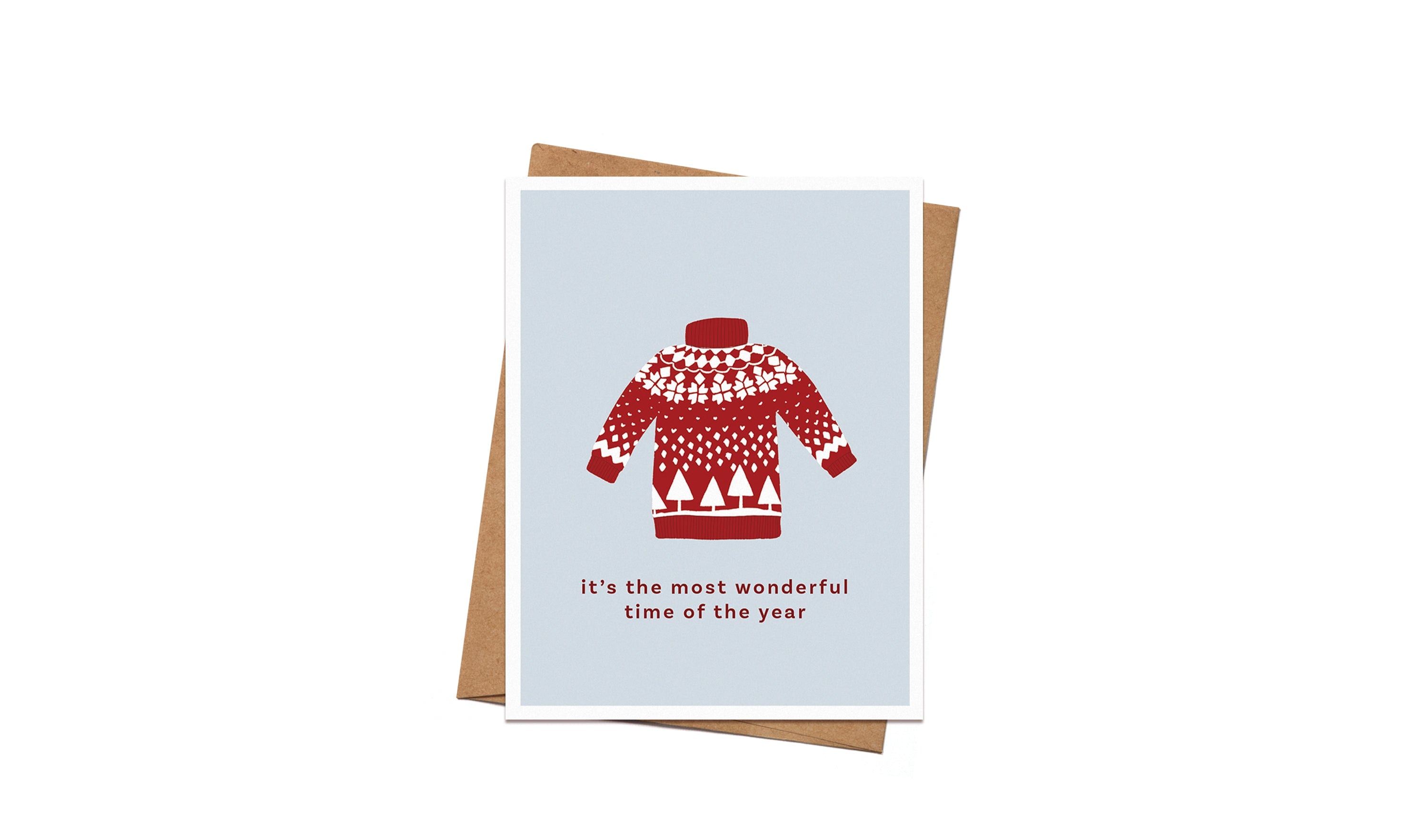 Carte de Noël - Chandail de Noël