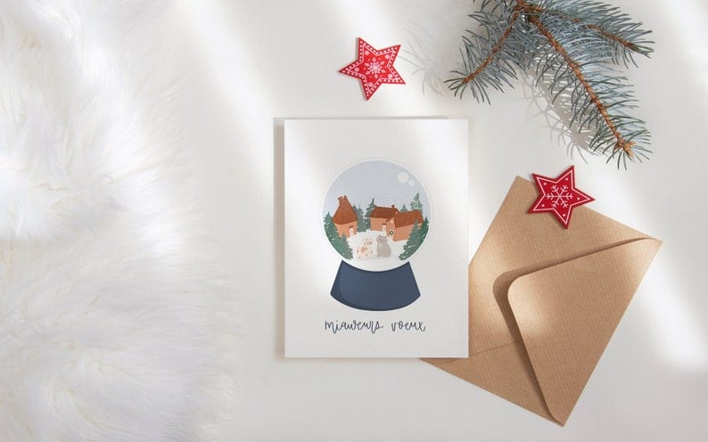 Carte de Noël - Miaweurs Voeux