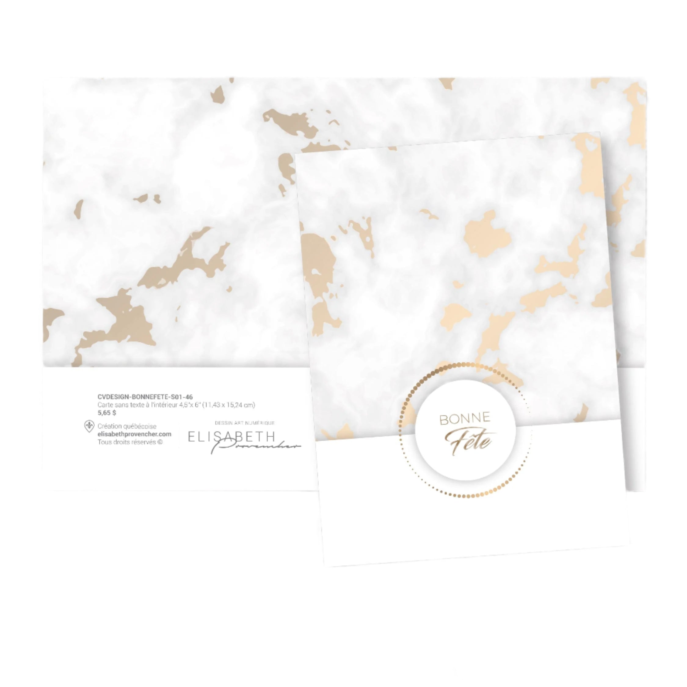 Carte de souhaits - Bonne fête - Carte de voeux Design