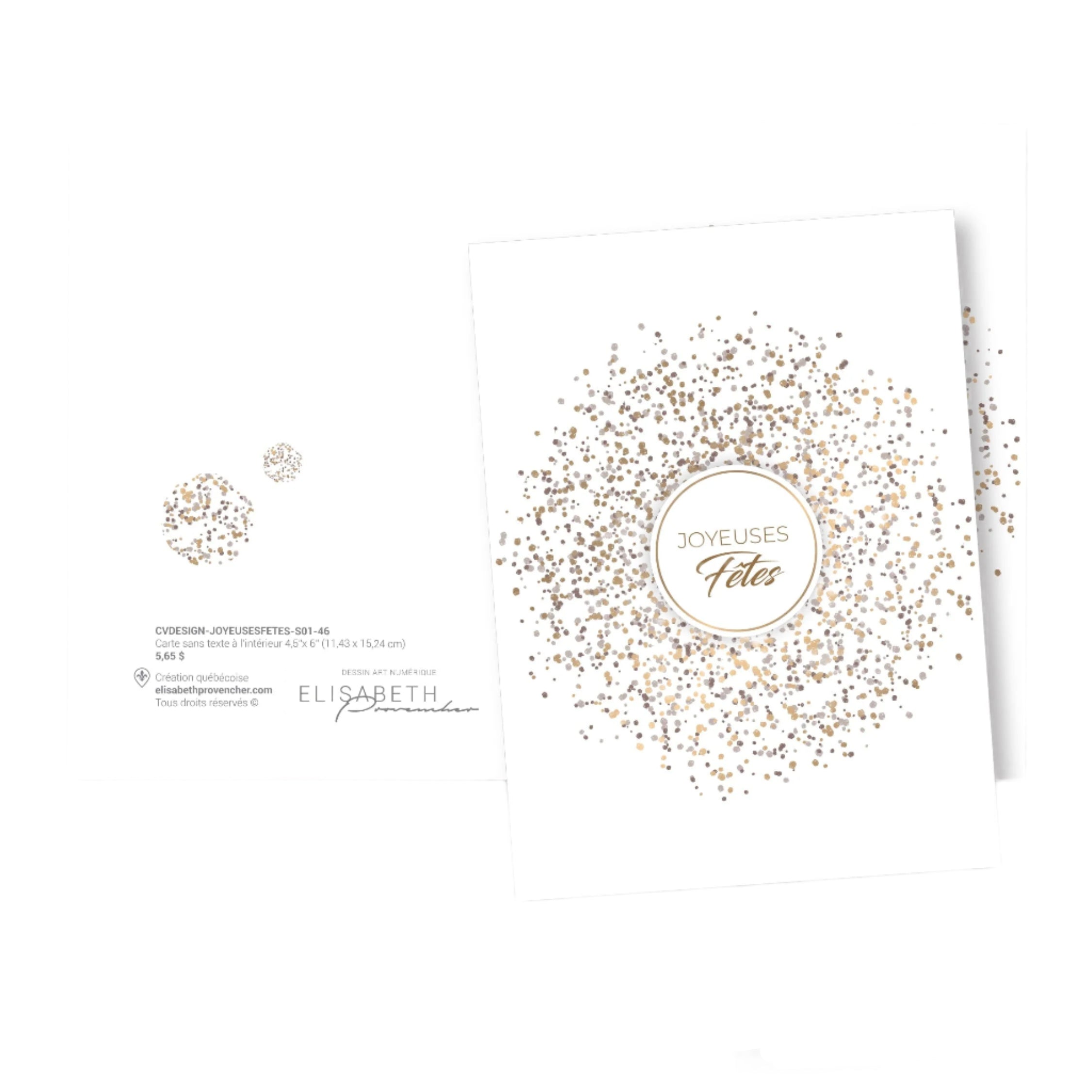 Carte de souhaits - Joyeuses fêtes