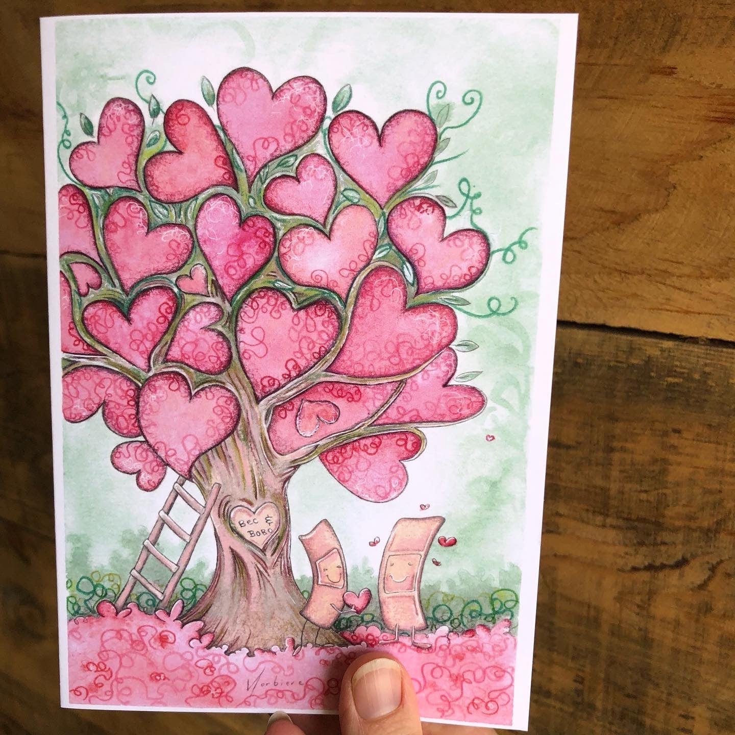 Carte de souhaits - Maux d'amour