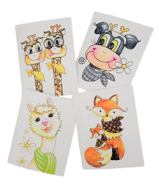 Cartes de souhaits pour enfants - Paquets 4 & 8