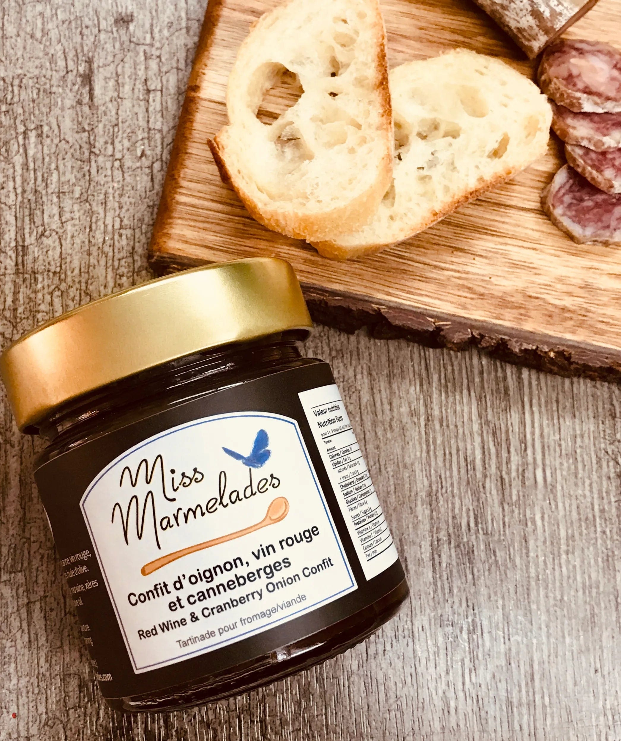 Confit d’oignon - Vin rouge et canneberges