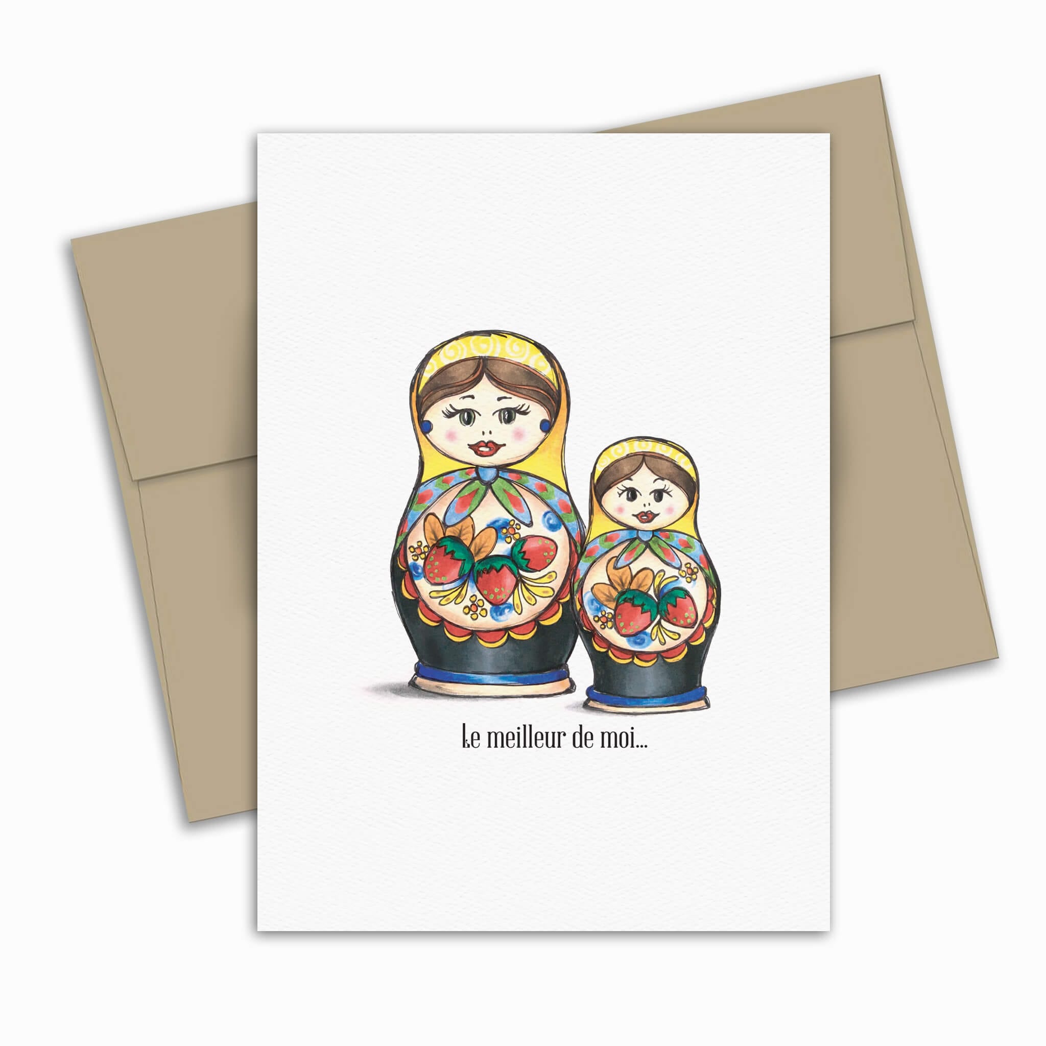 Greeting card - Mother's Day - Russian dolls