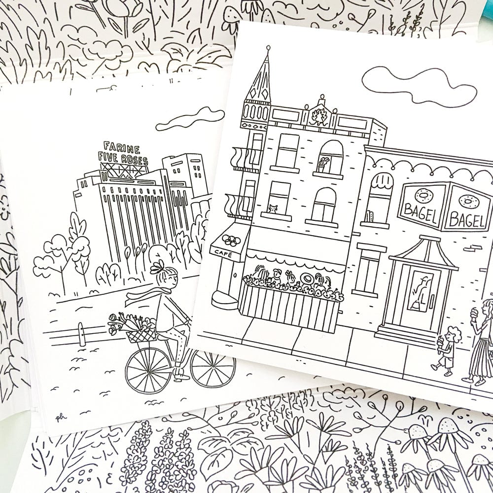 Ensemble de cartes postales