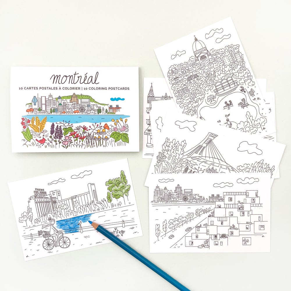 Ensemble de cartes postales