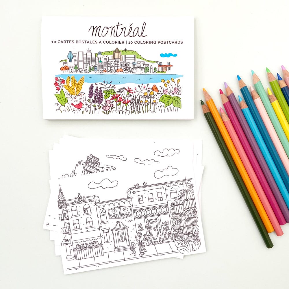 Ensemble de cartes postales