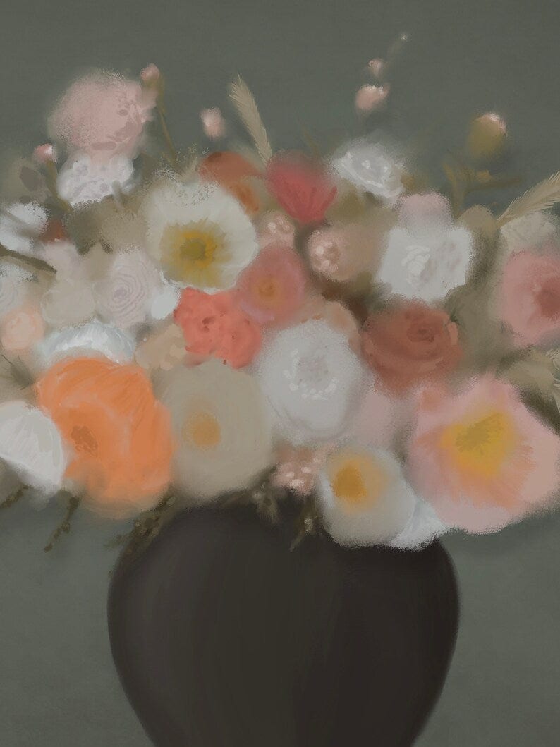 Affiche - Bouquet de fleurs-A2