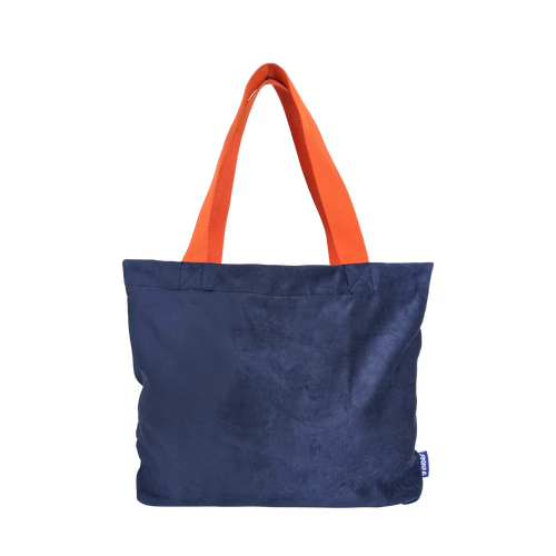 Sac Fourre-tout Juicy Couture Garniture Laine - Bleu/orange, Neuf Avec étiquettes