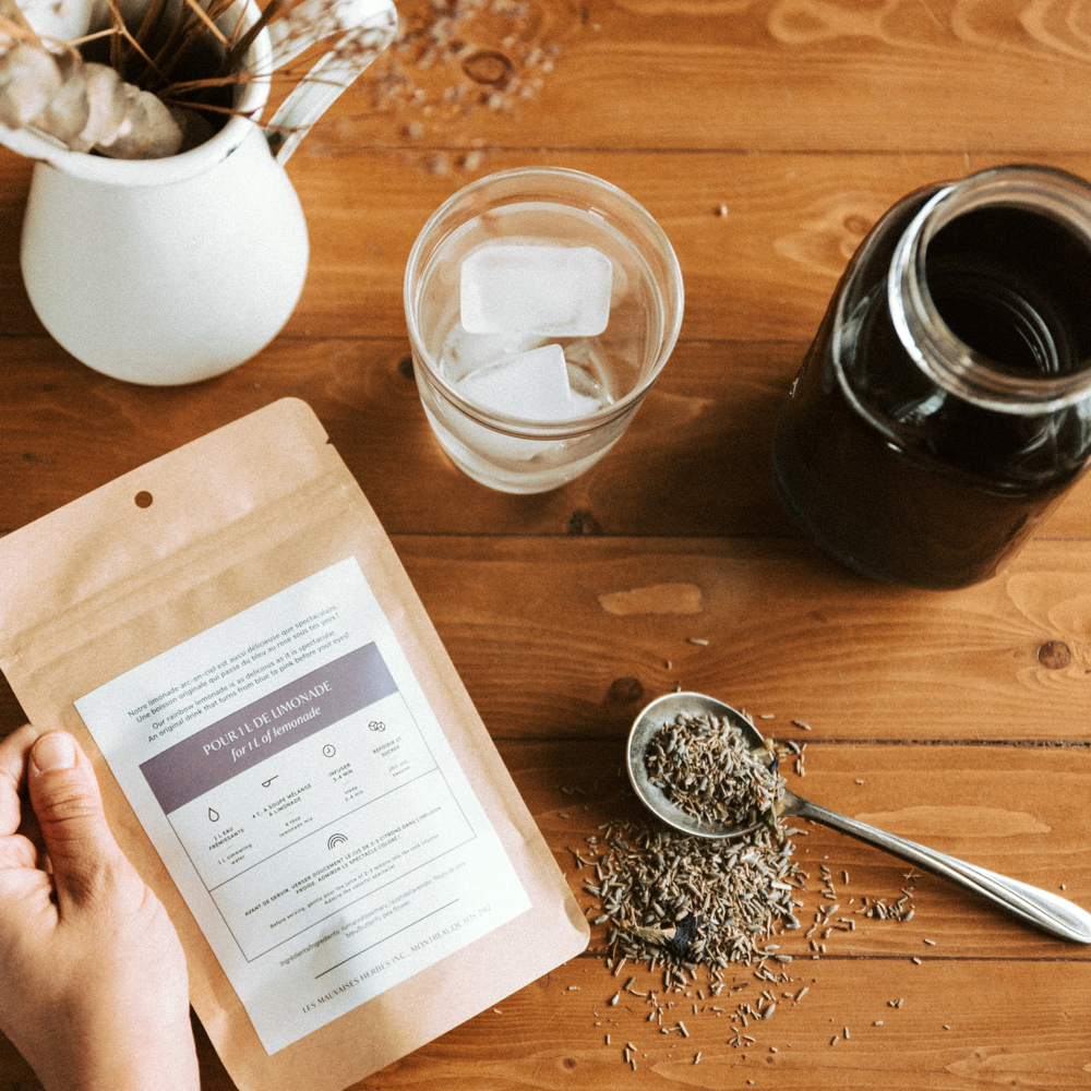 Limonade arc-en-ciel - Lavande et romarin