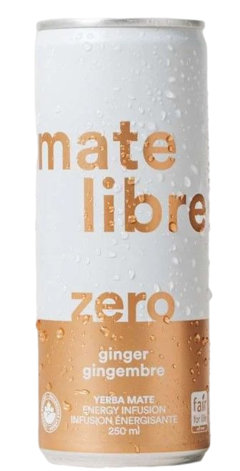 Yerba Mate Energy Infusion Drink - Ginger (Zero Sugar)