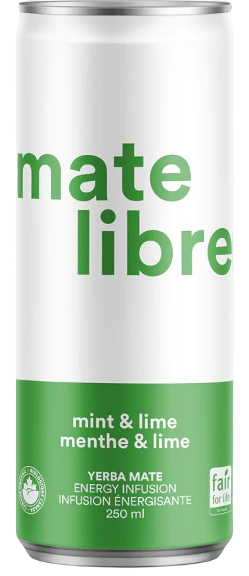 Boisson d'infusion énergisante Yerba Maté - Menthe et lime