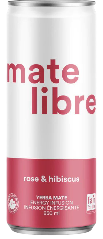 Yerba Mate Energy Infusion Drink - Rose &amp; Hibiscus