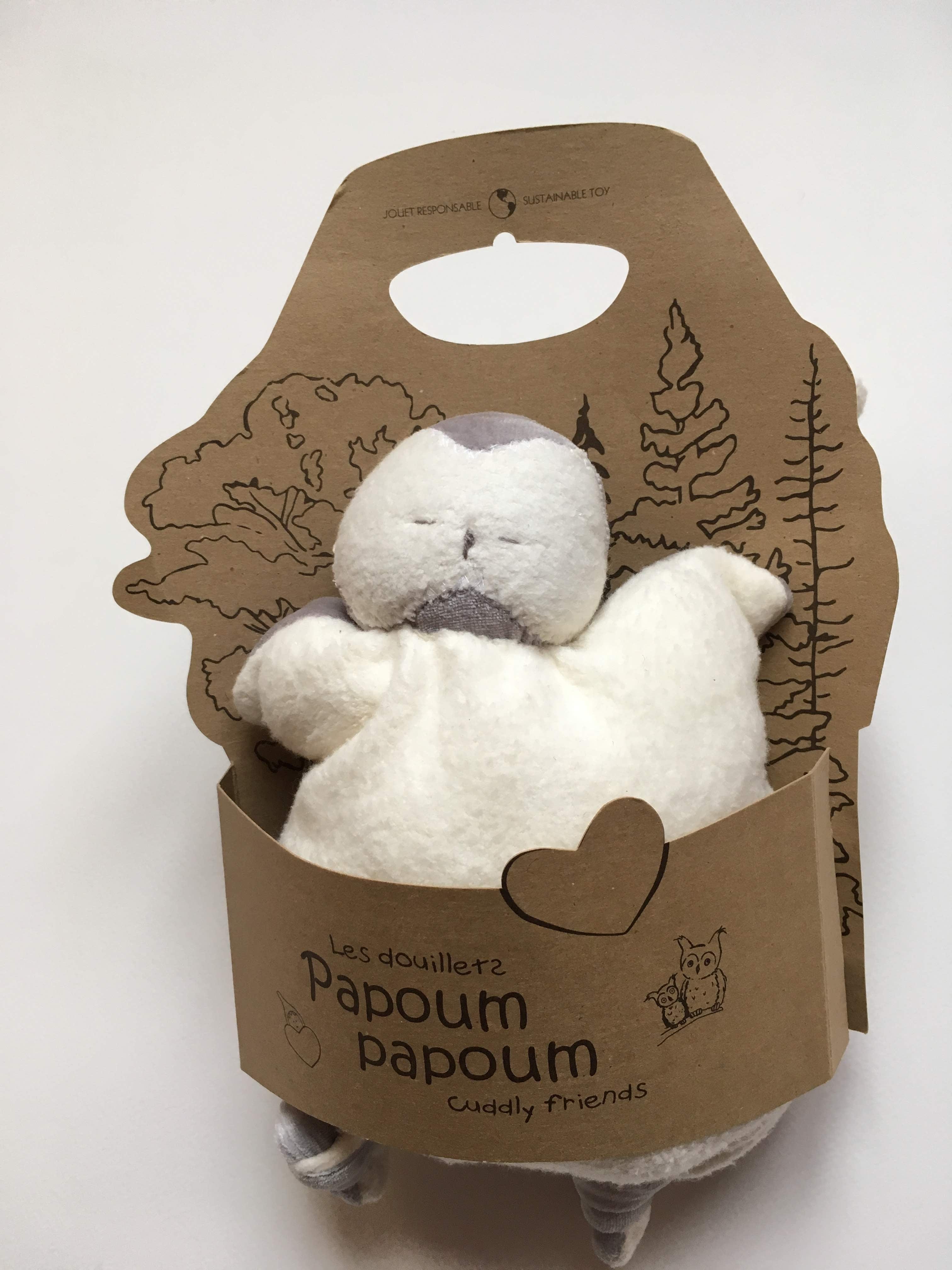 Bébé harfang - Douillet bambou par Papoum Papoum vendu par SignéLocal.com