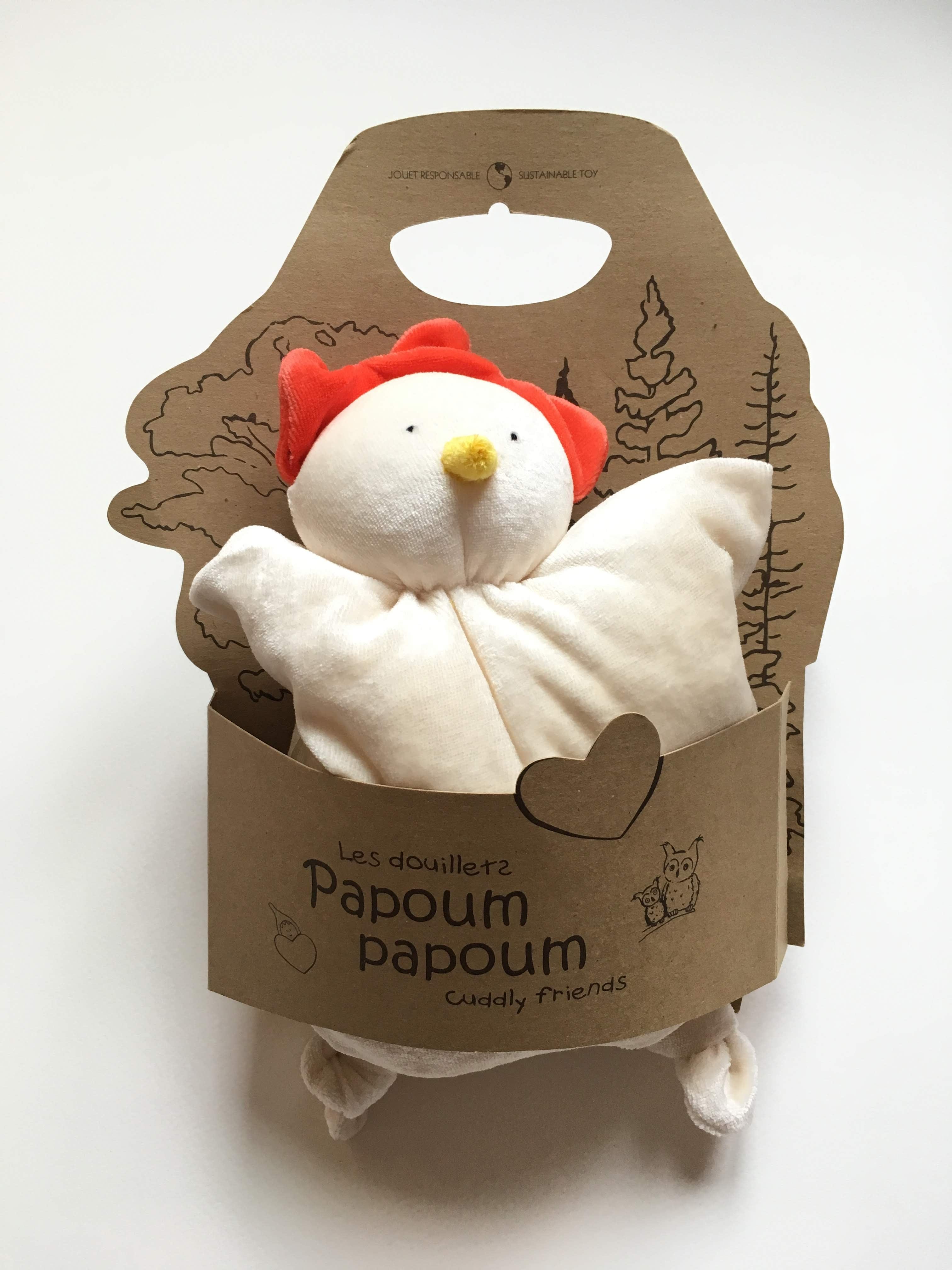 Petite poule - Douillet bambou par Papoum Papoum vendu par SignéLocal.com