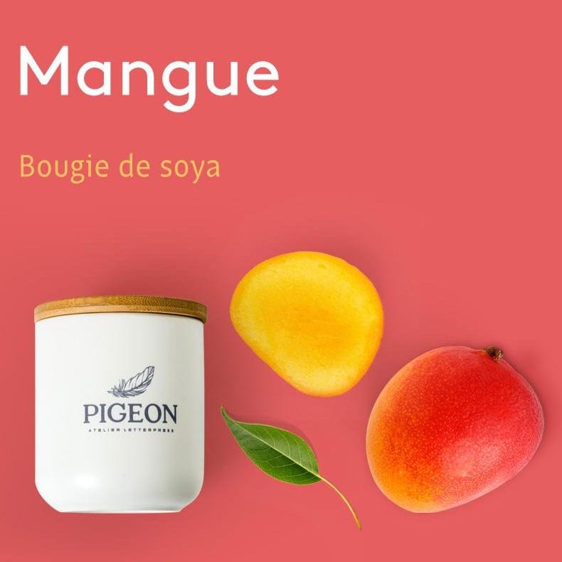 Chandelle - Mangue par Pigeon Atelier Letterpress vendu par SignéLocal.com