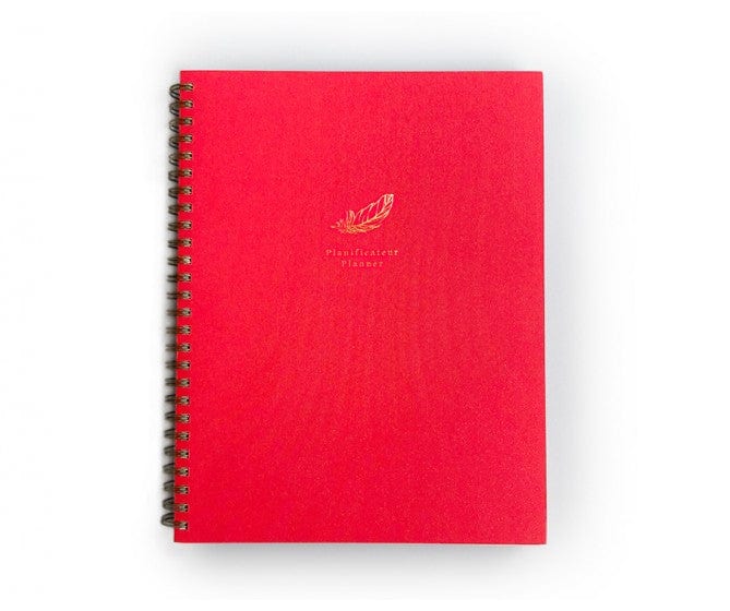 Planificateur - Plume par Pigeon Atelier Letterpress vendu par SignéLocal.com
