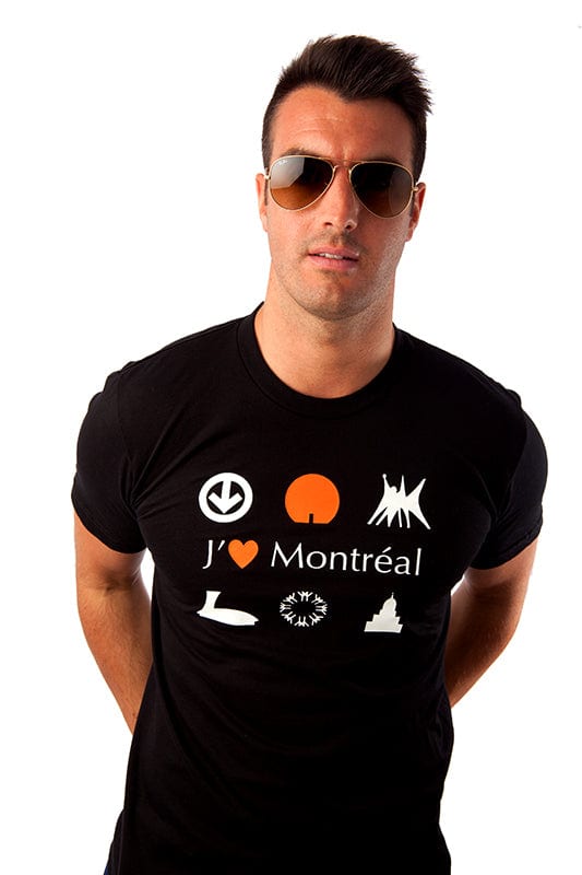 T-shirt pour homme - J'aime Montréal par Plb Design vendu par SignéLocal.com
