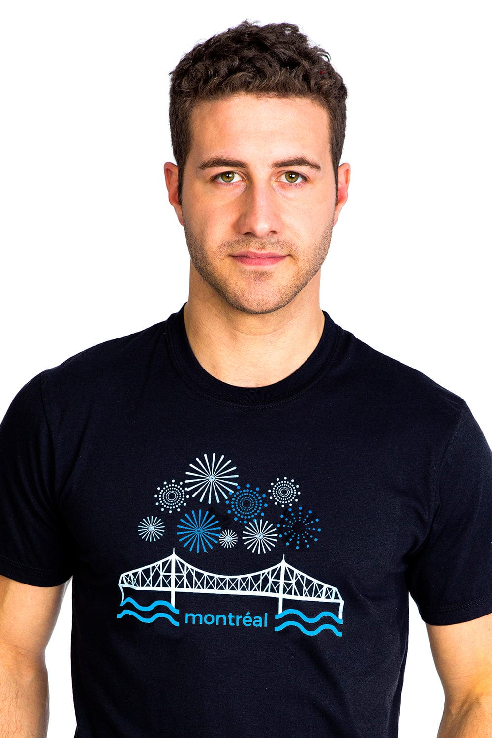 T-shirt pour homme - Pont Jacques-Quartier par Plb Design vendu par SignéLocal.com