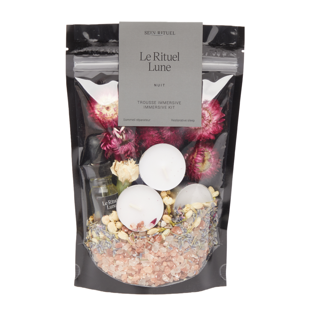 Trousse immersive pour le bain - Rituel Lune - Nuit