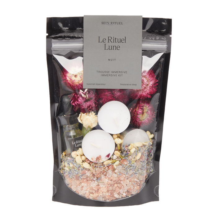 Trousse immersive pour le bain - Rituel Lune - Nuit
