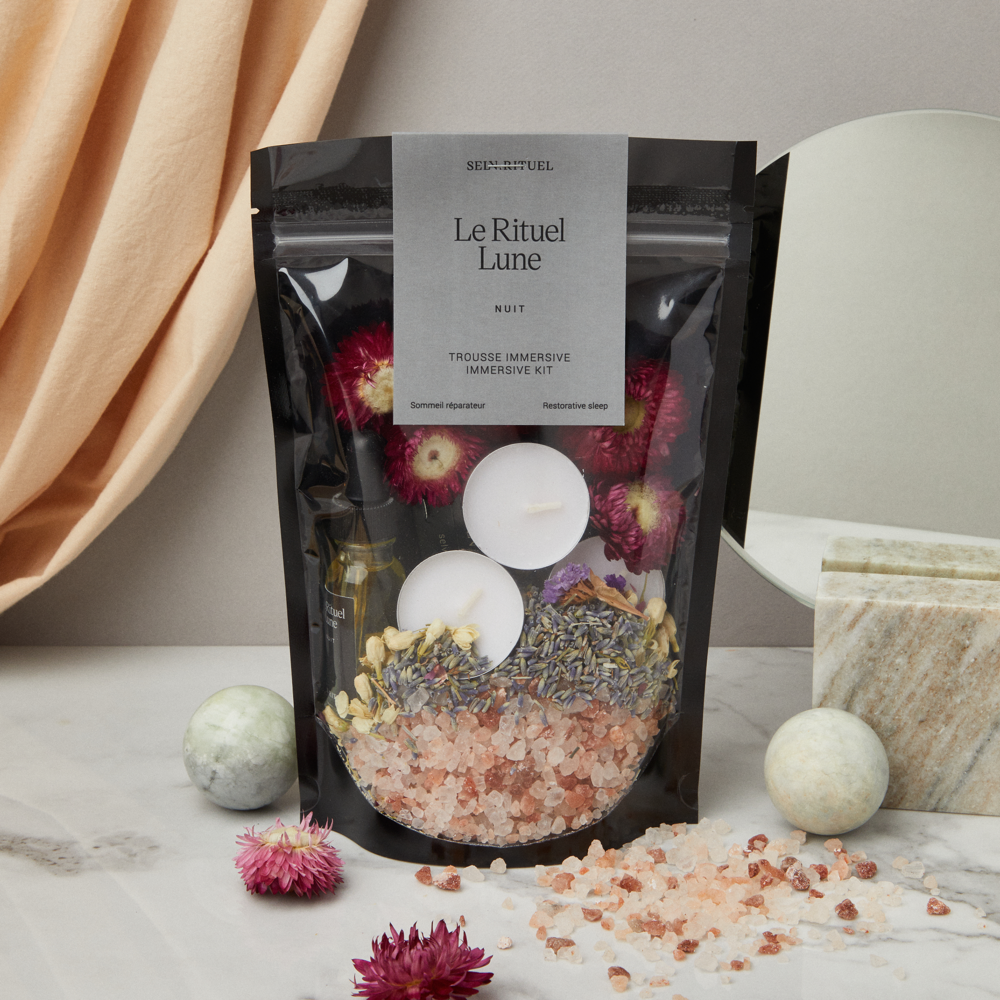 Trousse immersive pour le bain - Rituel Lune - Nuit